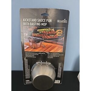Char Broil Kickstand Sauce Pan With  Baster Basting Mop